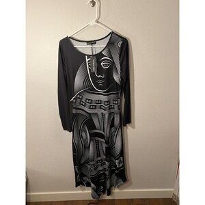 NWT Noracora black and white women's silhouette  dress size small